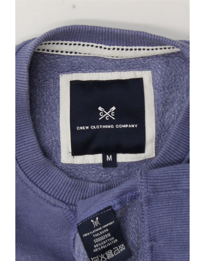 CREW CLOTHING Suéter masculino de algodão roxo médio