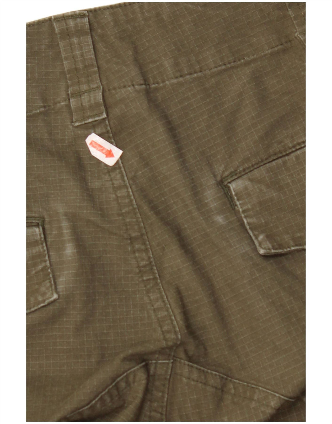 Calça cargo feminina NIKE reta W34 L27 algodão cáqui