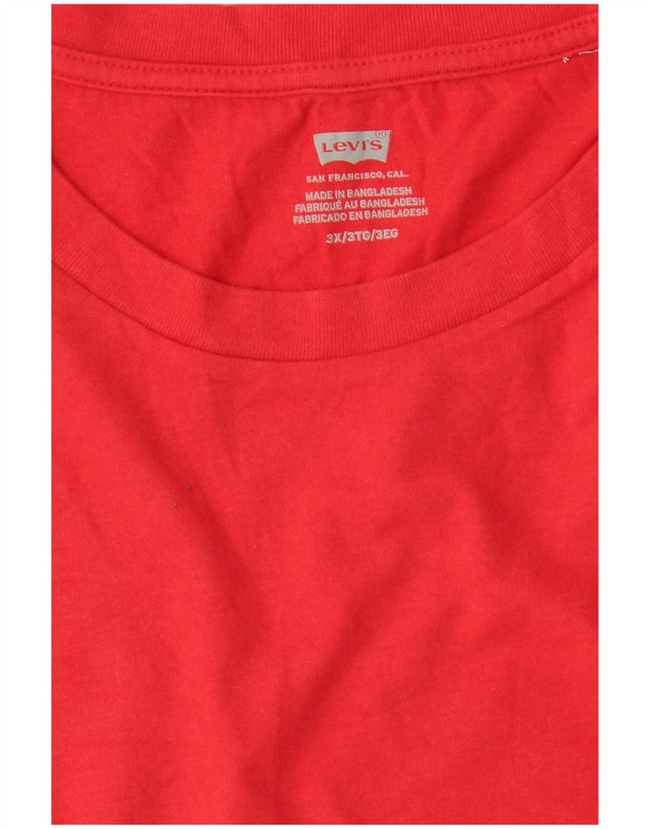Camiseta masculina LEVI'S Top 3XL vermelha