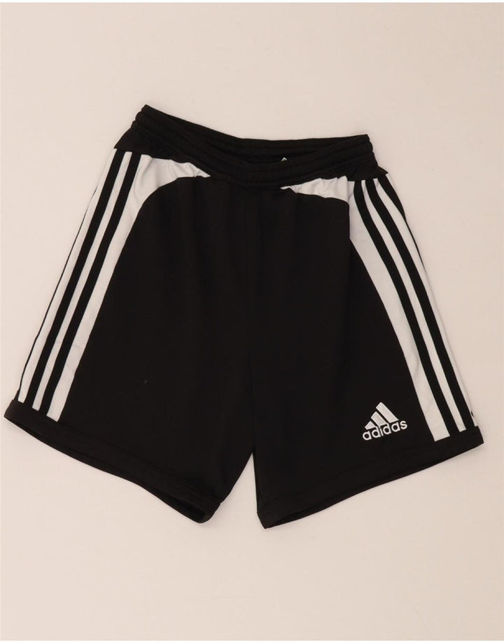 Shorts esportivos masculinos ADIDAS 12-13 anos pretos em poliéster