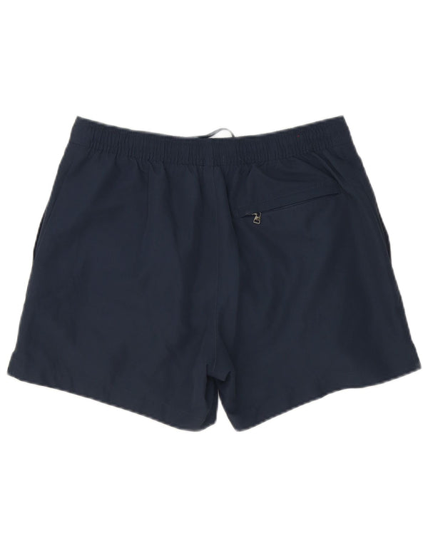 Shorts de natação masculino Calvin Klein pequeno poliéster azul marinho