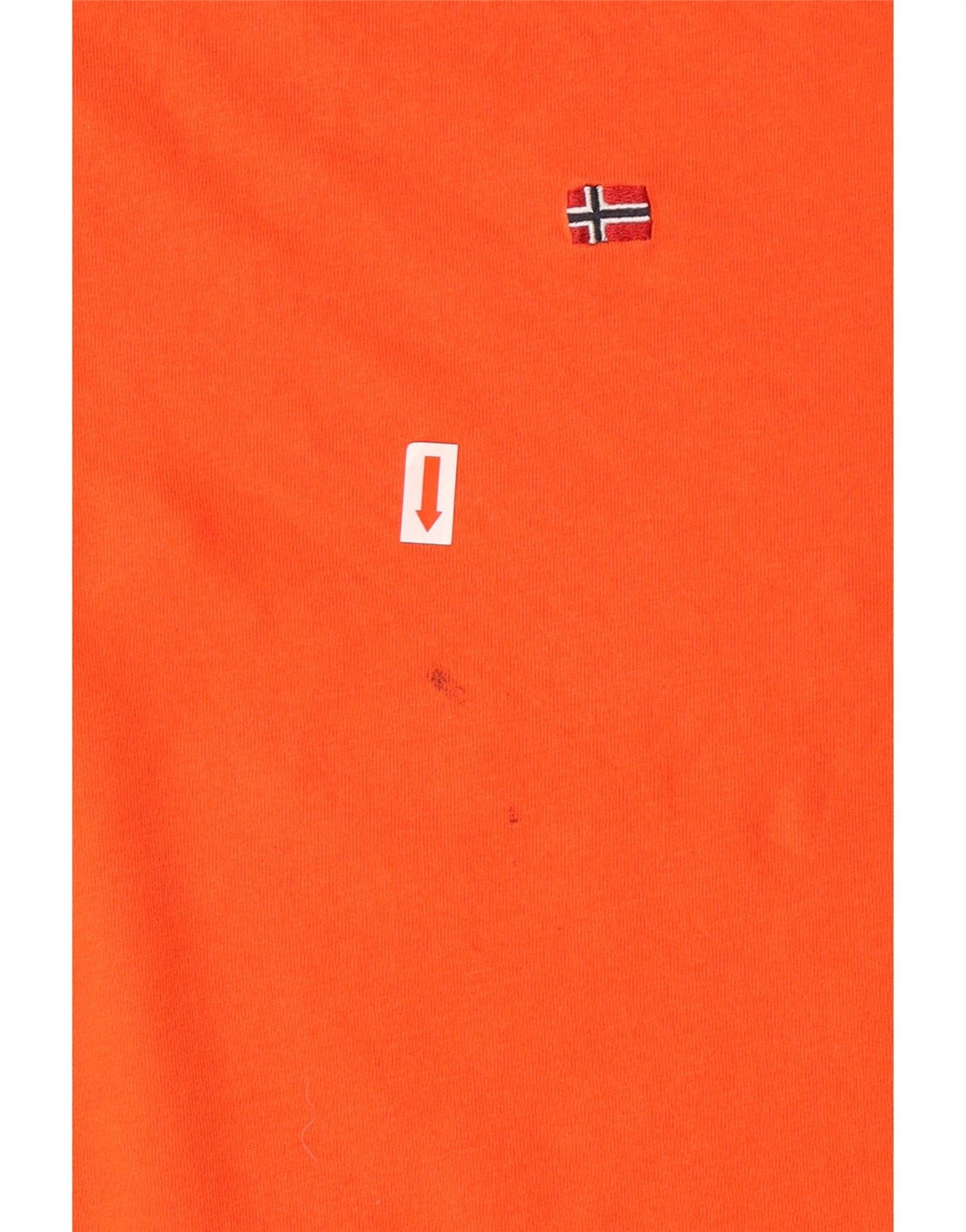 Camiseta masculina NAPAPIJRI grande algodão laranja