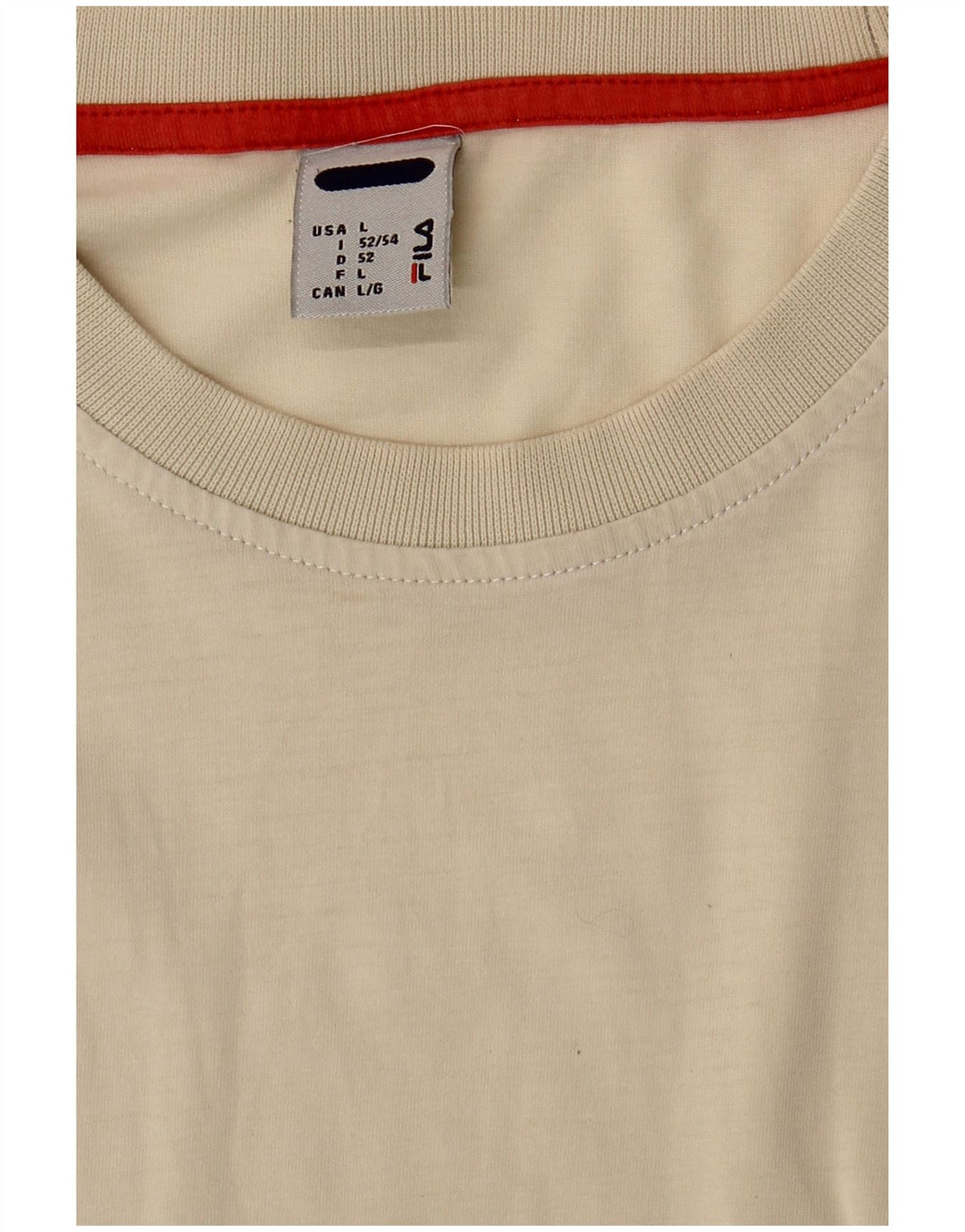 Camiseta masculina FILA grande bege