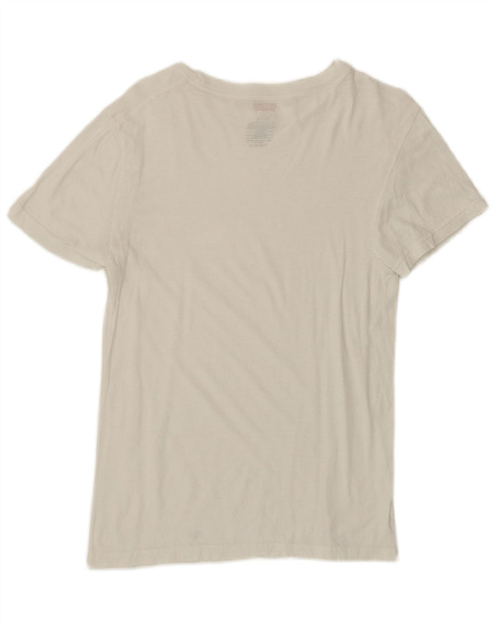 Camiseta masculina Levi's UK 34/36 pequena algodão branco