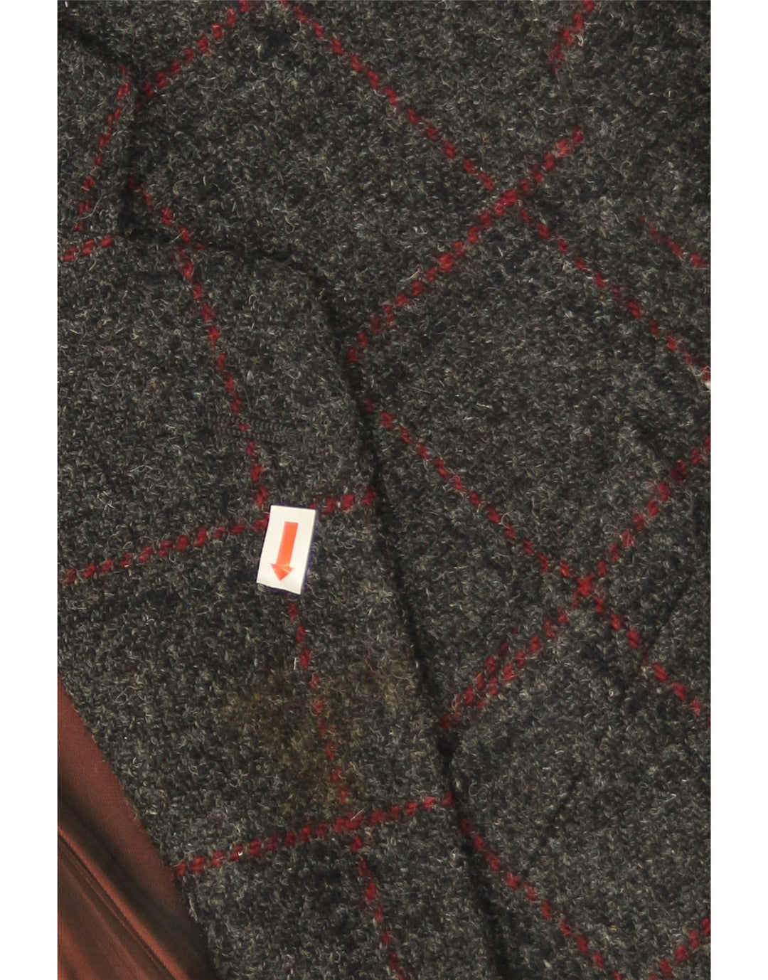 Jaqueta Blazer Scirocco Masculina Harris Tweed 2 Botões Reino Unido 40 Grande Cinza Xadrez