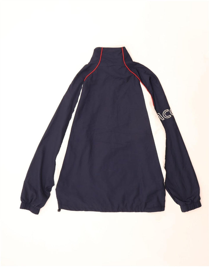 Lacoste Mens Tracksuit Top Jacket Tamanho 3 Pequeno Azul Marinho Colourblock