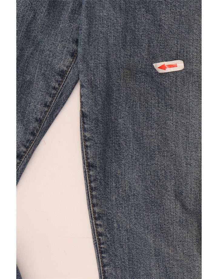 Calça jeans reta masculina Armani W32 L32 azul algodão