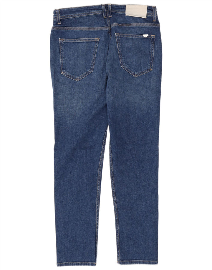 Zara Mens Slim Jeans EU 42 Grande W32 L29 Azul Algodão