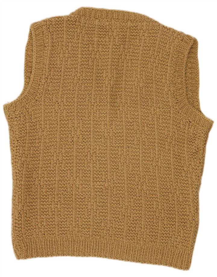 Regata masculina vintage com colete grande amarelo