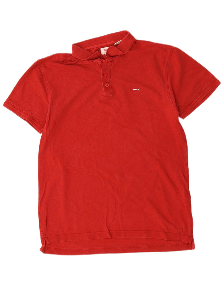 Camisa polo masculina Levi's grande algodão vermelho
