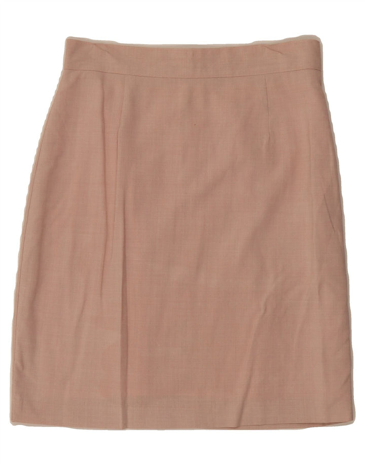 BENETTON Womens Straight Skirt IT 44 Medium W28 Pink Wool Vintage Benetton and Second-Hand Benetton from Messina Hembry 