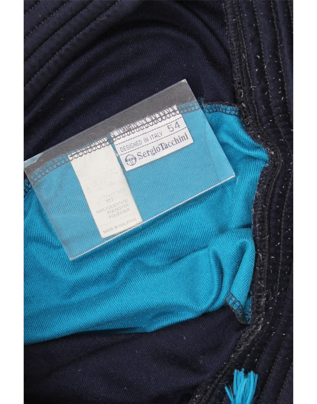 Sergio Tacchini Masculino Full Tracksuit IT 54 XL Azul Marinho Colourblock