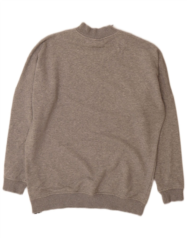 Moletom gráfico masculino Umbro Jumper pequeno cinza colorblock