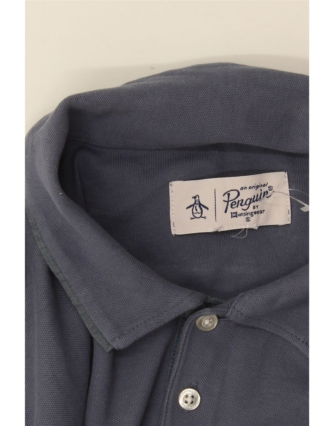Camisa pólo masculina PENGUIN pequena azul marinho