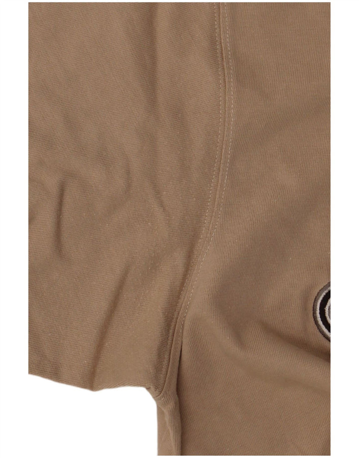 Camiseta masculina estampada Champion pequena bege