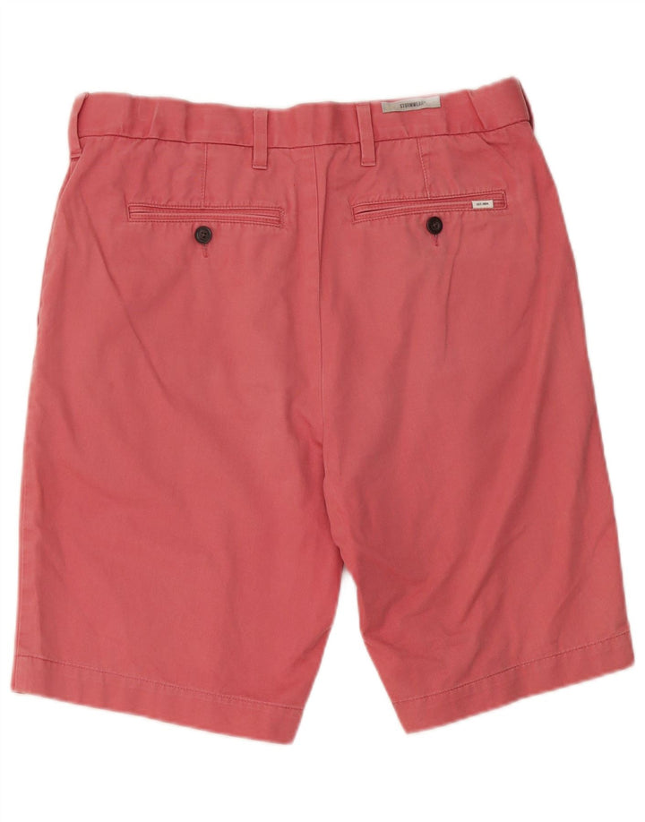 Shorts chino masculino Marks & Spencer W32 algodão vermelho médio