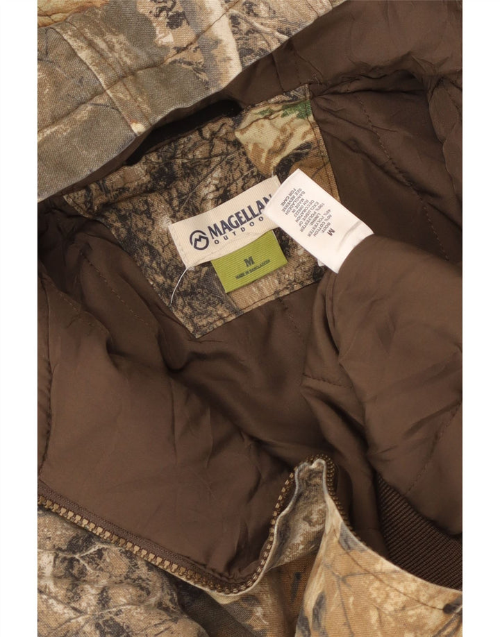 Jaqueta bomber Magellan Boys com capuz 11-12 anos camuflagem cáqui média