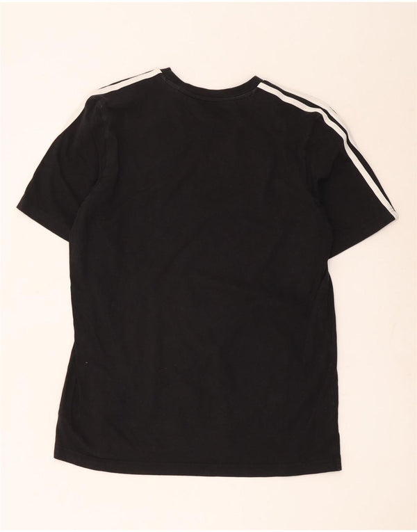 Adidas Mens Camiseta Top Grande Algodão Preto
