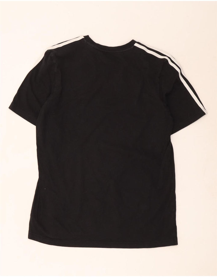 Adidas Mens Camiseta Top Grande Algodão Preto