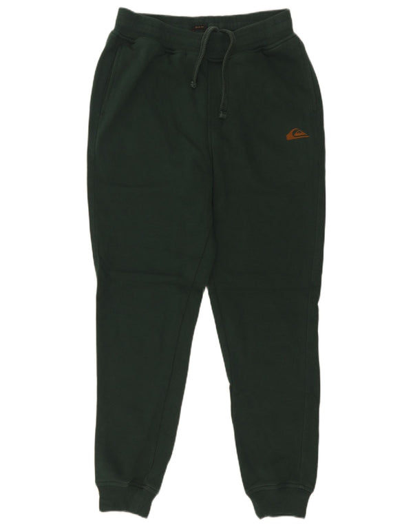 Quiksilver Mens Slim Fit Calças de treino Joggers Pequeno Algodão Verde