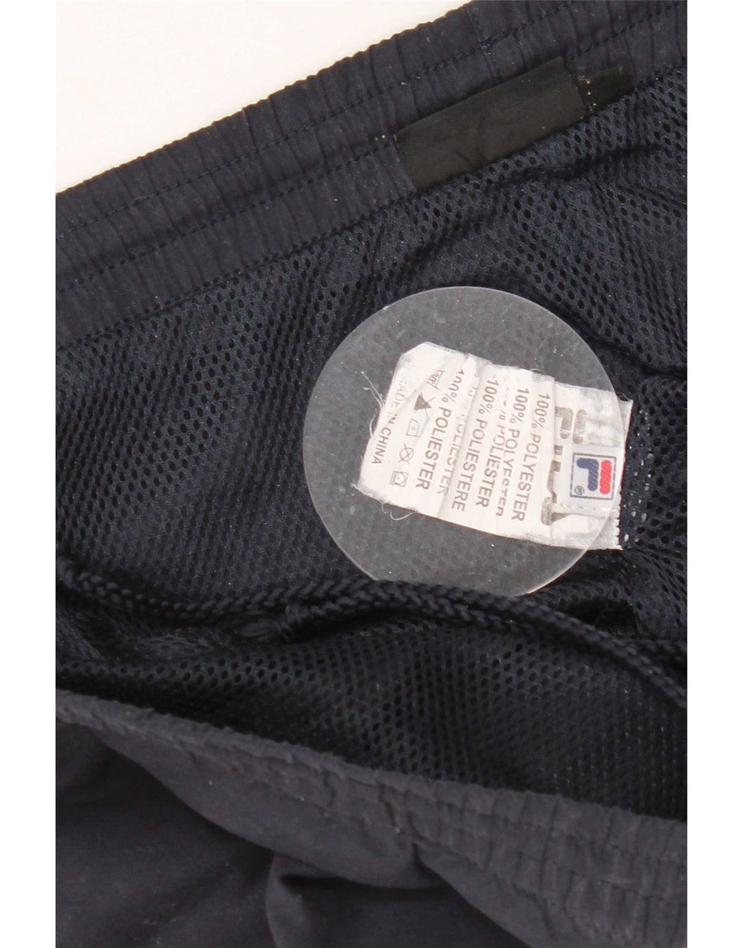 Calça de treino masculina Fila XL azul marinho poliéster