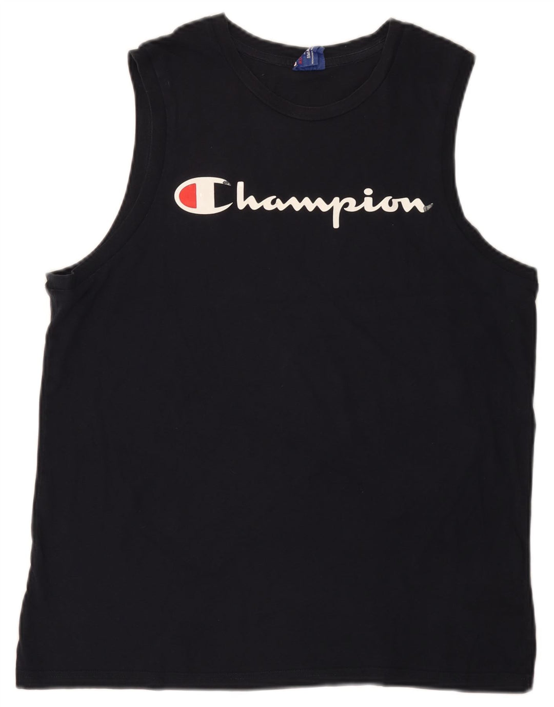 Colete gráfico masculino Champion pequeno azul marinho