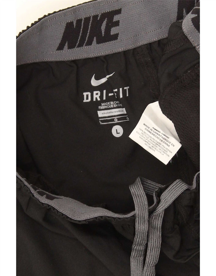 Nike Mens Dri Fit Calças de treino Joggers Grande Poliéster Preto