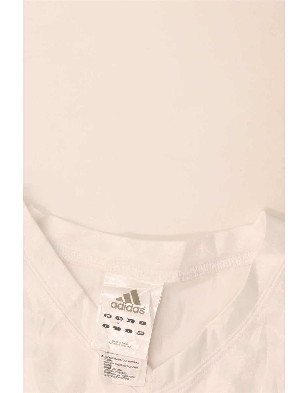 Camiseta Adidas Feminina Graphic Top UK 12 Médio Branco Poliéster