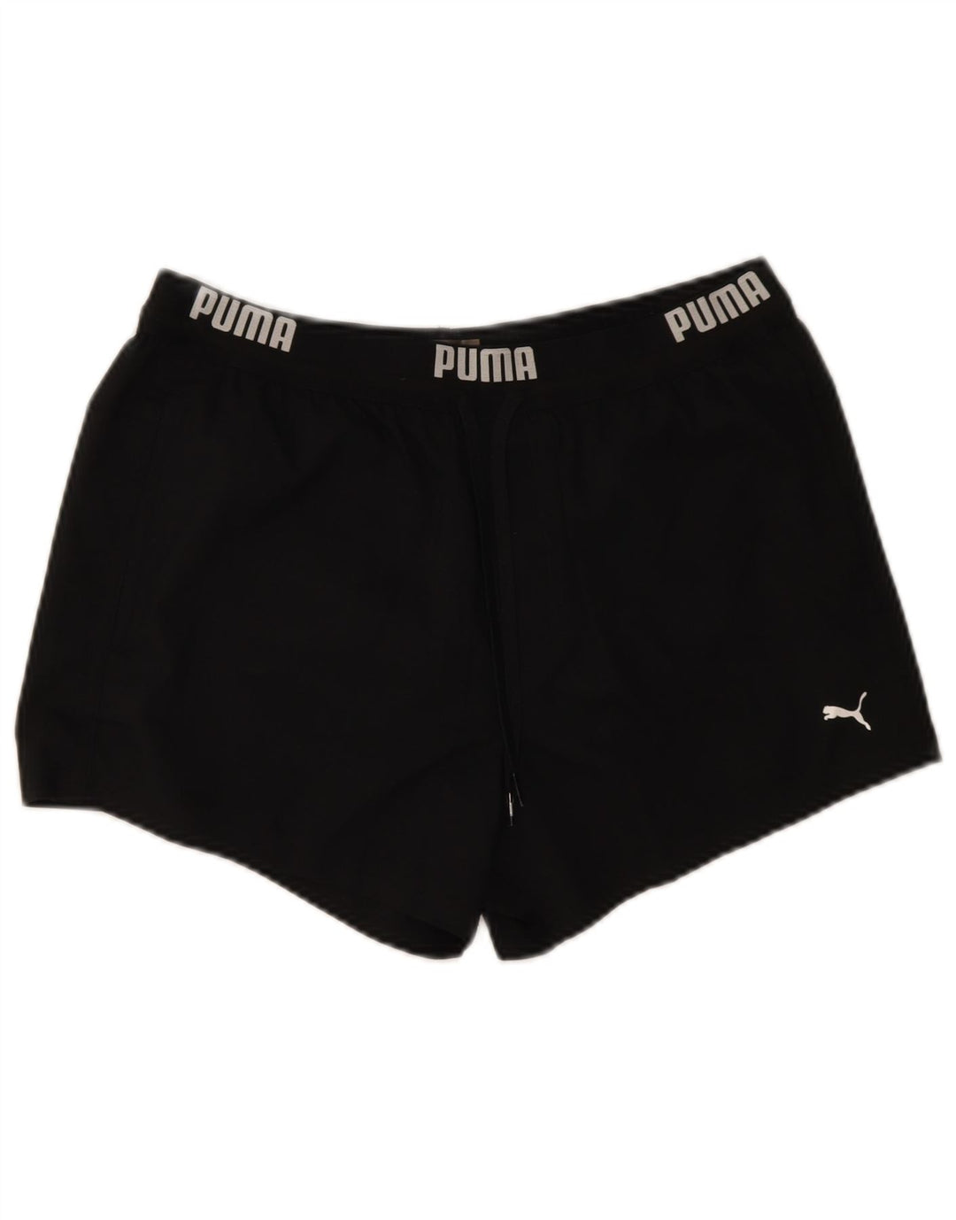 Shorts esportivos gráficos femininos Puma UK 14 médio preto poliéster