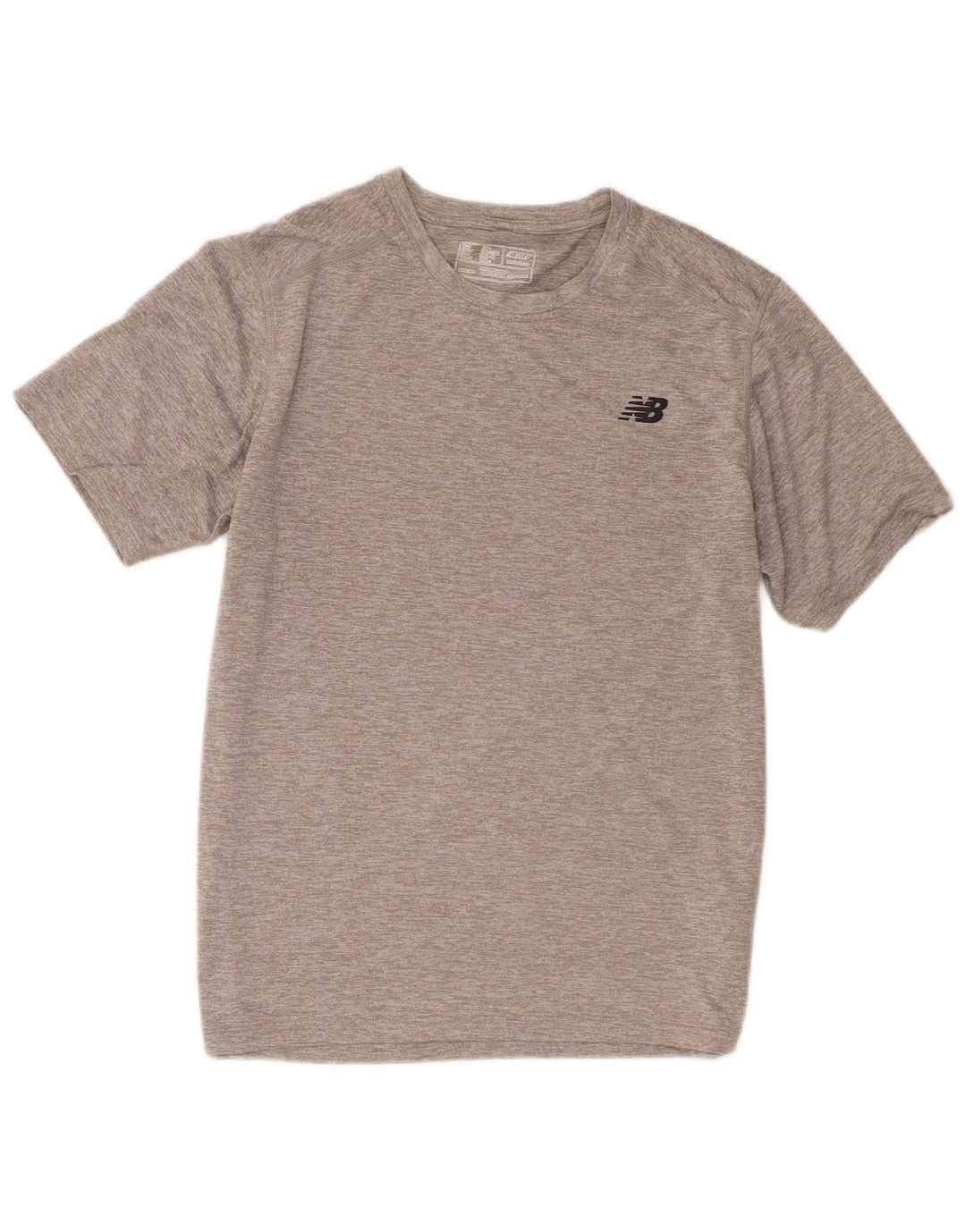 Camiseta masculina New Balance poliéster cinza médio