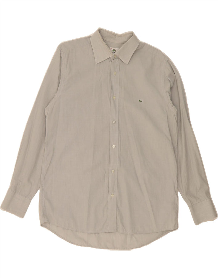 LACOSTE Mens Shirt Size 42 Large Grey Cotton Vintage Lacoste and Second-Hand Lacoste from Messina Hembry 