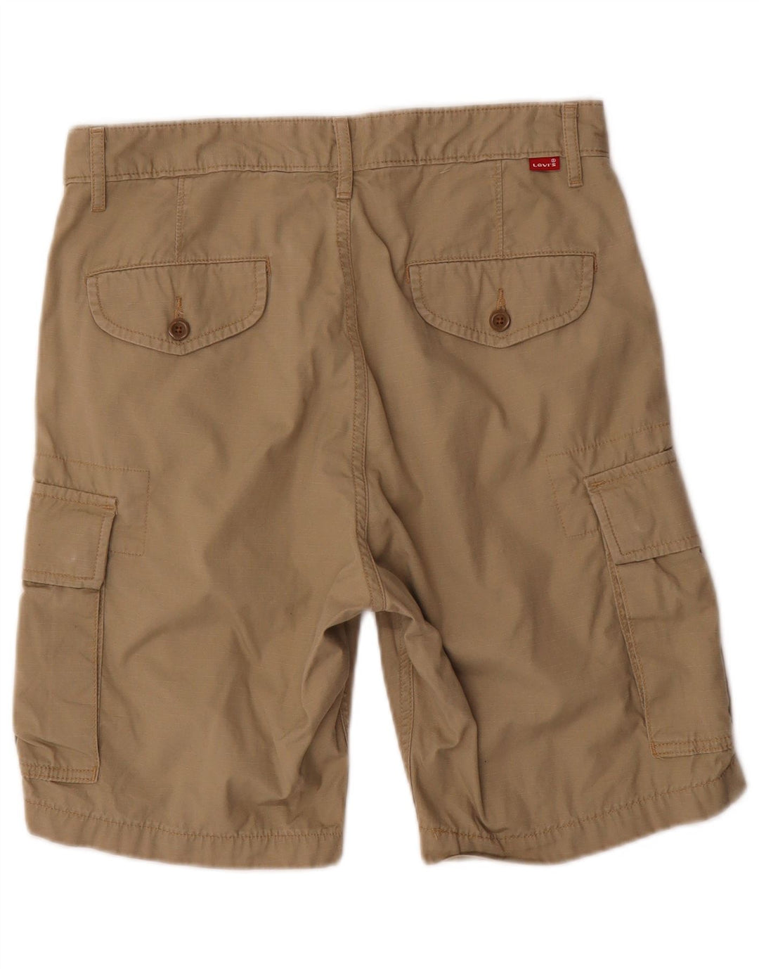 Shorts cargo masculino Levi's W29 algodão risca de giz bege médio