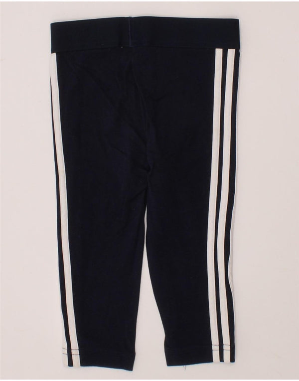 Leggings ADIDAS Bebé Menina 9-12 Meses Algodão Azul Marinho