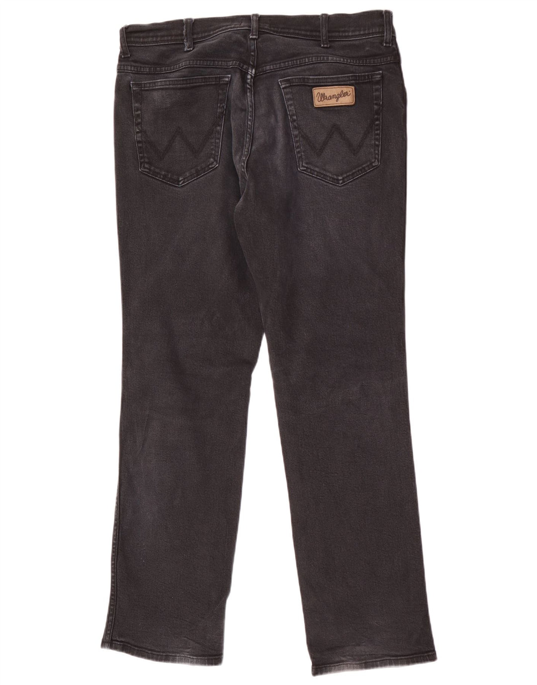 Wrangler Masculino Texas Straight Jeans W36 L32 Algodão Preto