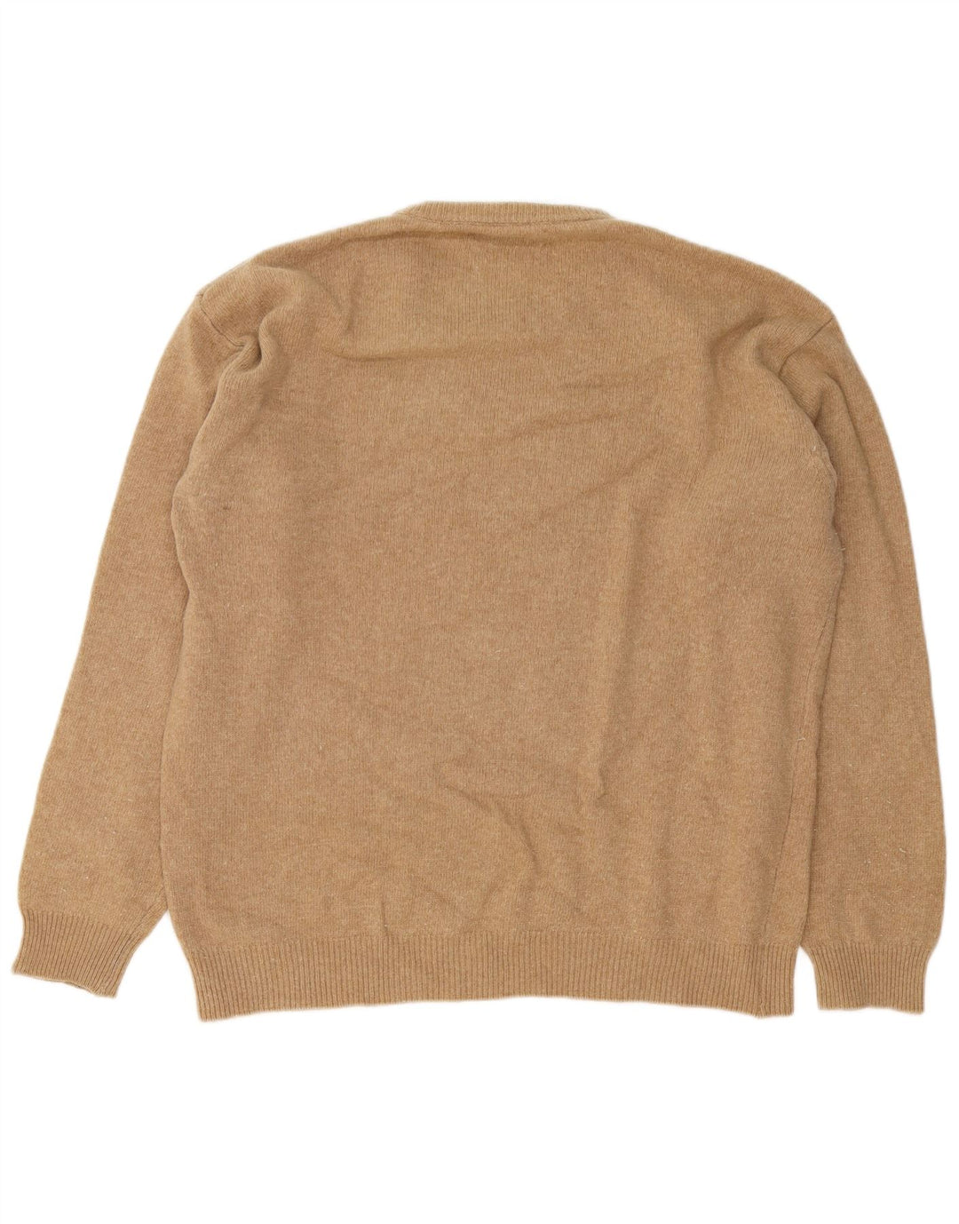 Suéter masculino Marlboro Classics com gola redonda 2XL lã marrom