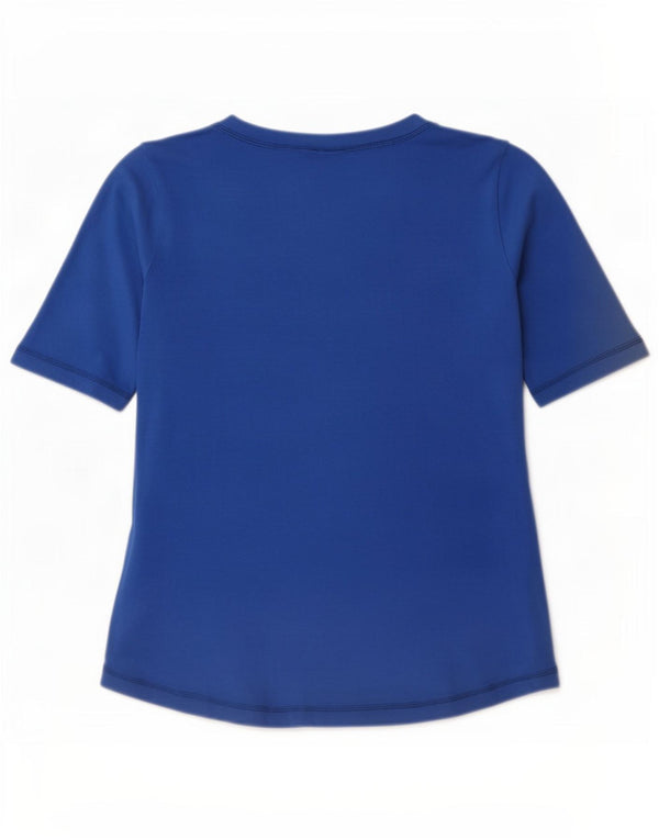 Camiseta feminina Champion UK 14 grande algodão azul