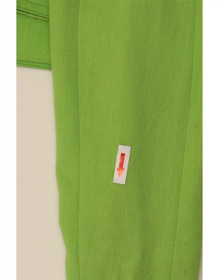 Gil Bret Womens Crop Bomber Jacket UK 14 Grande Poliéster Verde