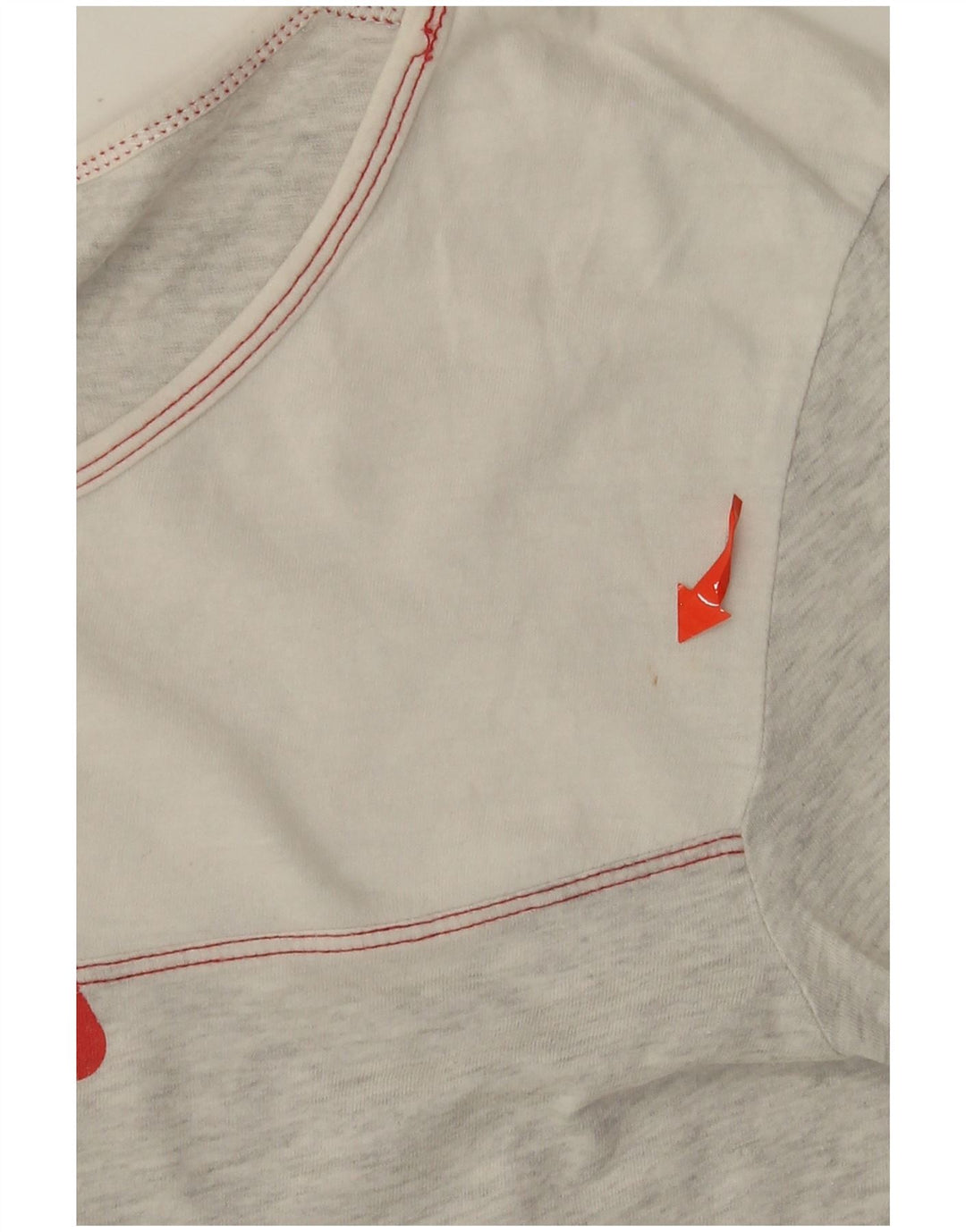 FILA Top gráfico feminino manga comprida UK 12 cinza médio manchado