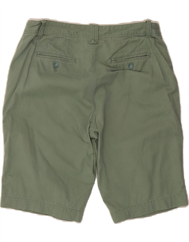 EDDIE BAUER Womens Chino Shorts US 12 Large W34  Green Cotton Vintage Eddie Bauer and Second-Hand Eddie Bauer from Messina Hembry 