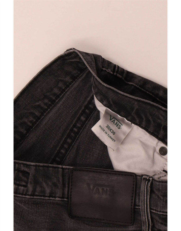 Vans Masculino Slim Jeans W30 L27 Cinza Algodão