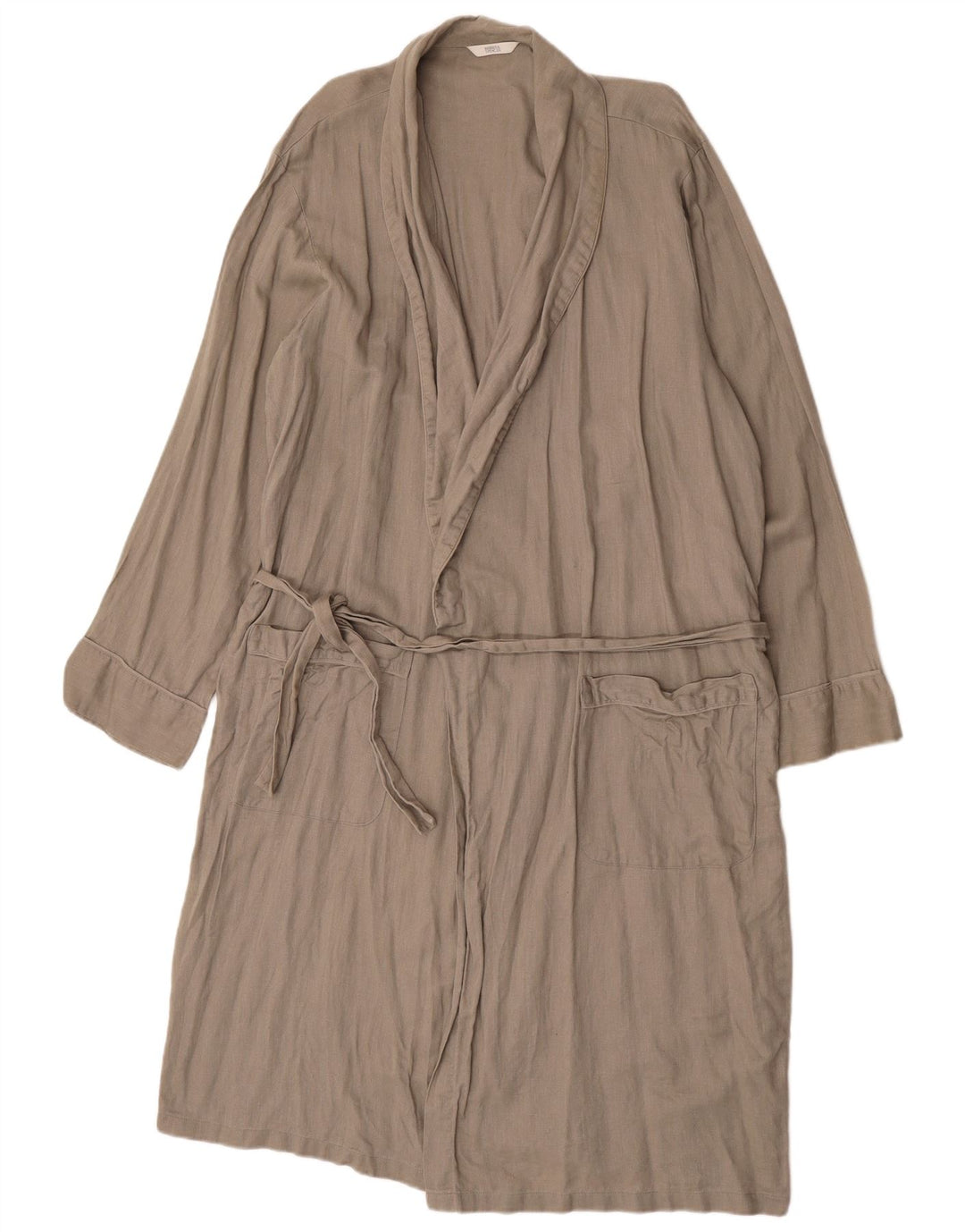 Sobretudo feminino Marks & Spencer UK 14 linho cinza médio