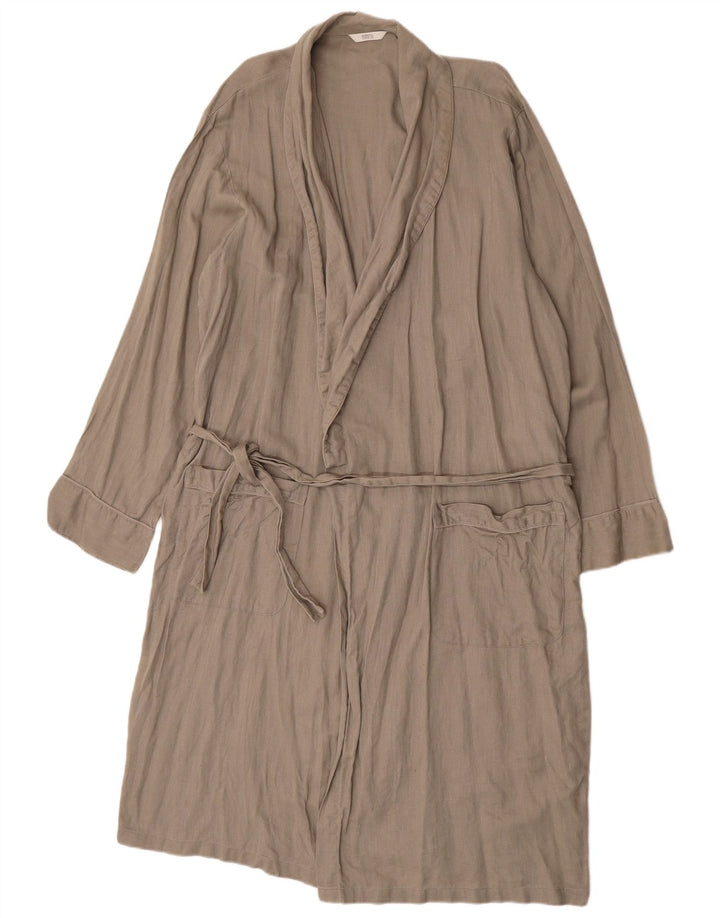 Sobretudo feminino Marks & Spencer UK 14 linho cinza médio
