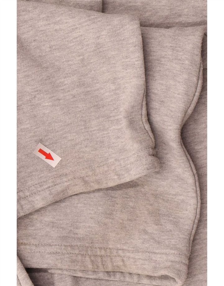 Zara Calça masculina de treino cinza médio algodão