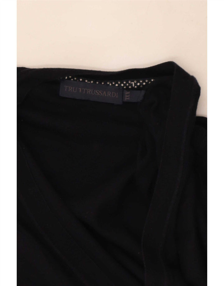 Suéter cardigã masculino Trussardi 2XL azul marinho