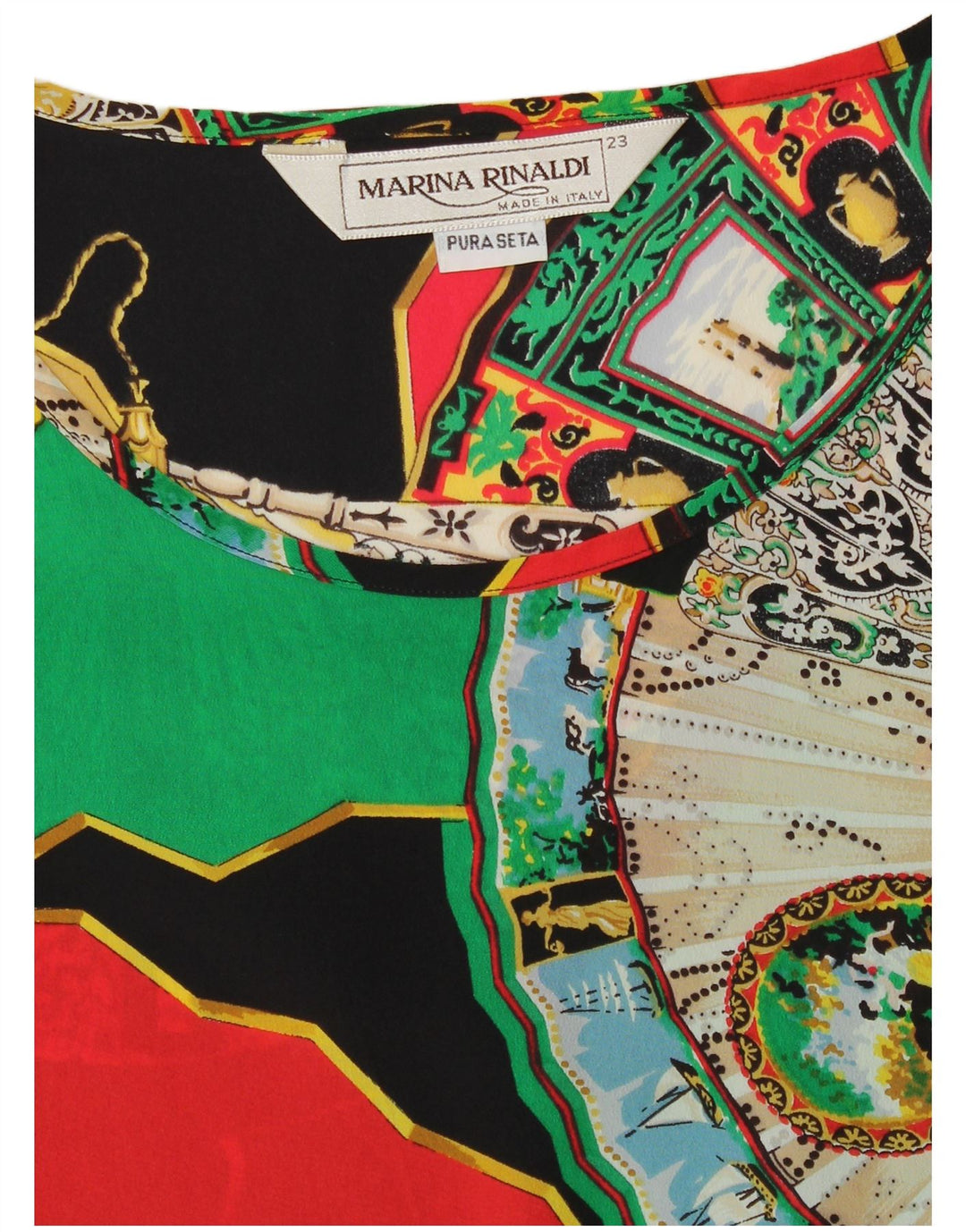 MARINA RINALDI Blusa feminina oversized tamanho 23 médio multicolorido