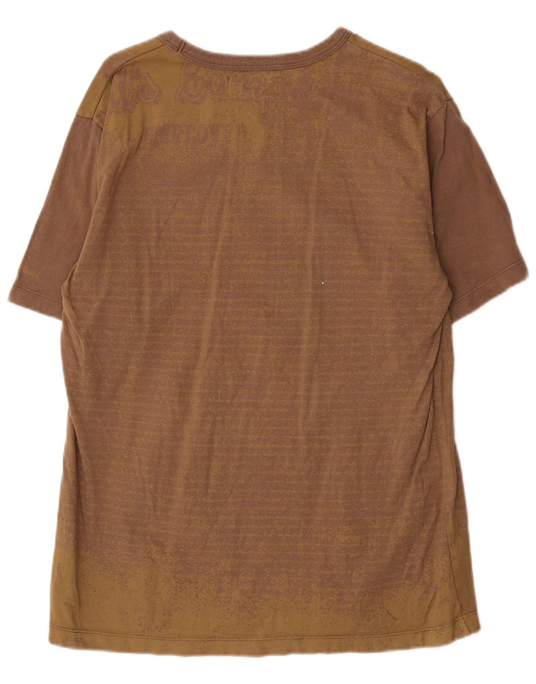 Camiseta gráfica masculina Marlboro Classics Top médio marrom risca de giz algodão