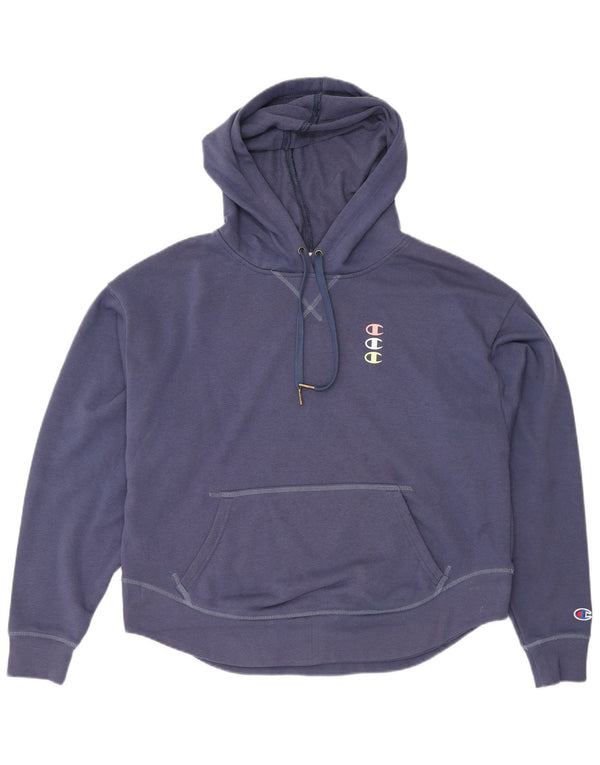 Jumper com capuz feminino Champion UK 16 grande azul marinho