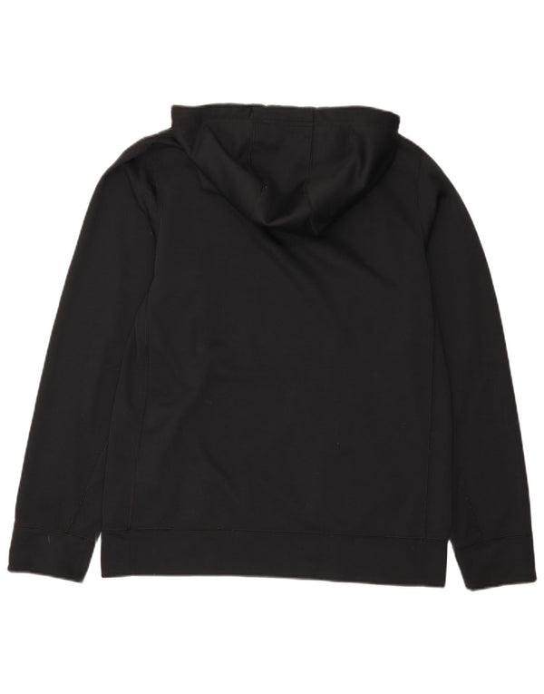 Moletom com capuz gráfico masculino NIKE Therma-Fit pequeno poliéster preto