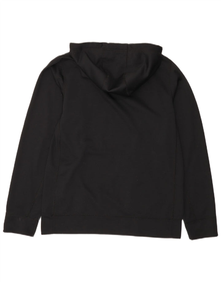 Moletom com capuz gráfico masculino NIKE Therma-Fit pequeno poliéster preto