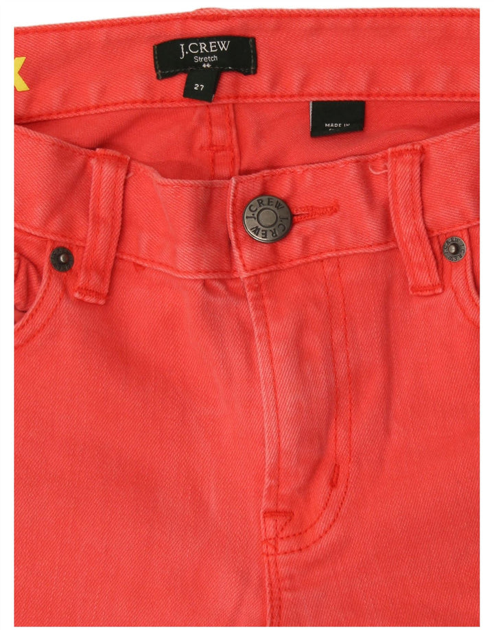 J. Crew Jeans Skinny Stretch Feminino W27 L27 Laranja